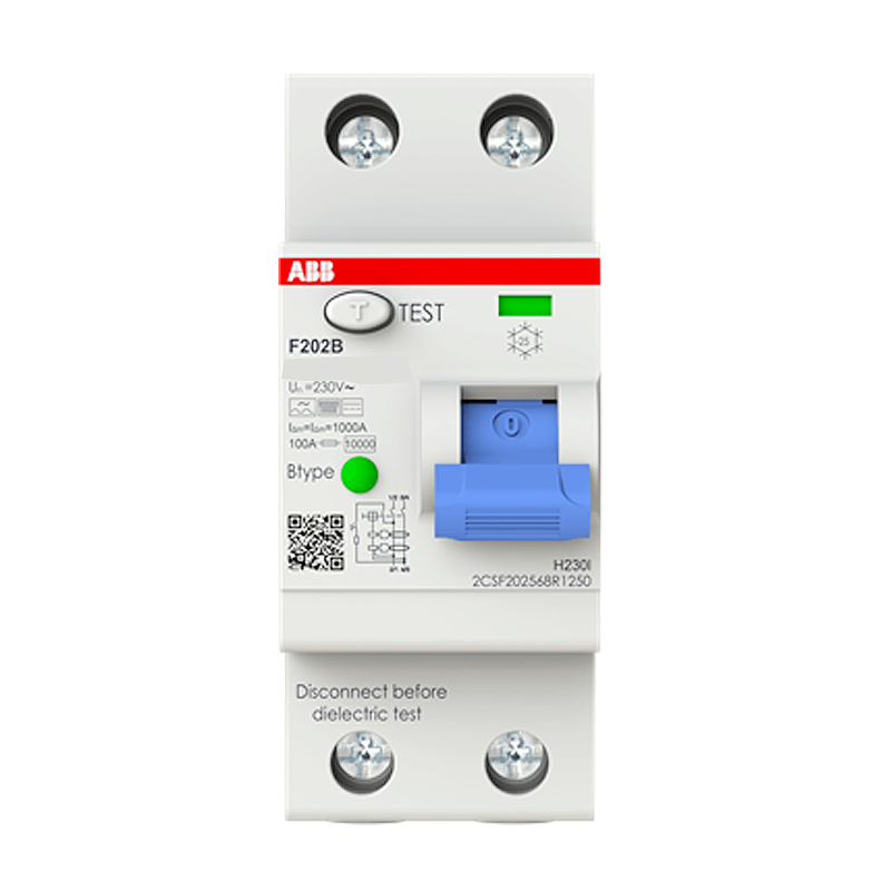 เบรคเกอร์กันไฟดูด 63 แอมป์ 2 โพล ABB RCCB F202 B-63/0.03 (Type B)_2